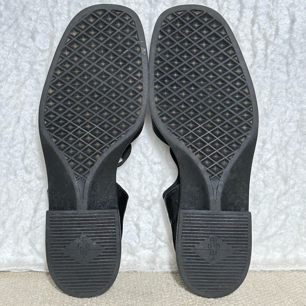 Aerosoles Womens Black/Brown Leather SlipOn Casual Sandals Shoes SZ US 6.5 - Picture 8 of 12